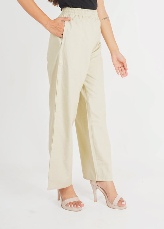 Beige Parallel Pant