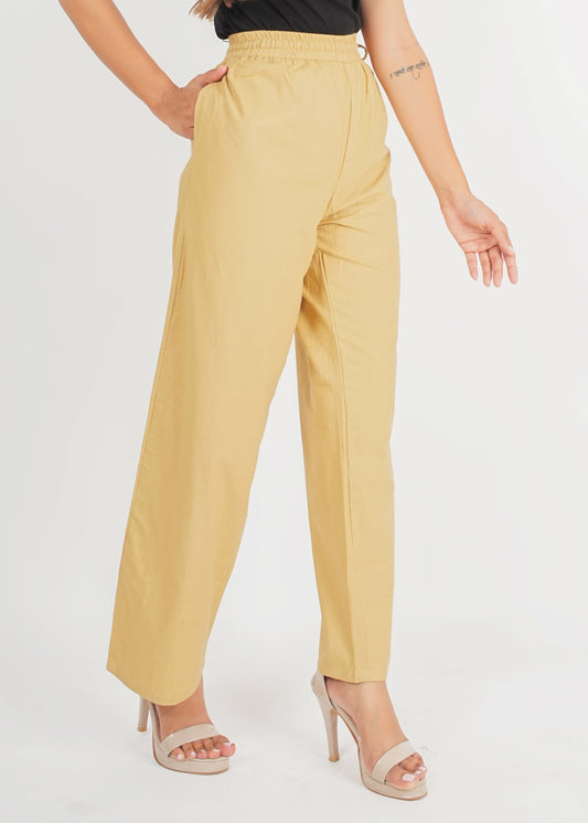 Golden Beige Parallel Pant