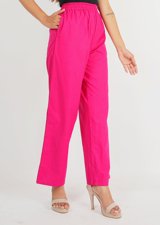 Pink Parallel Pant