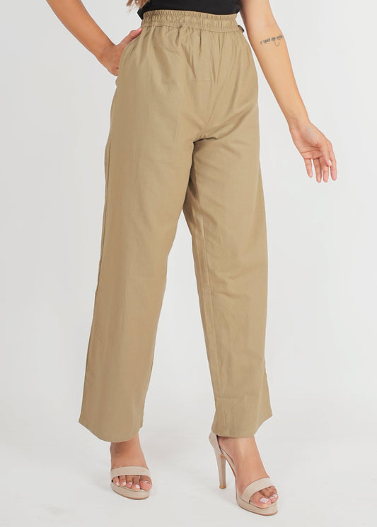 Coffee Beige Parallel Pant