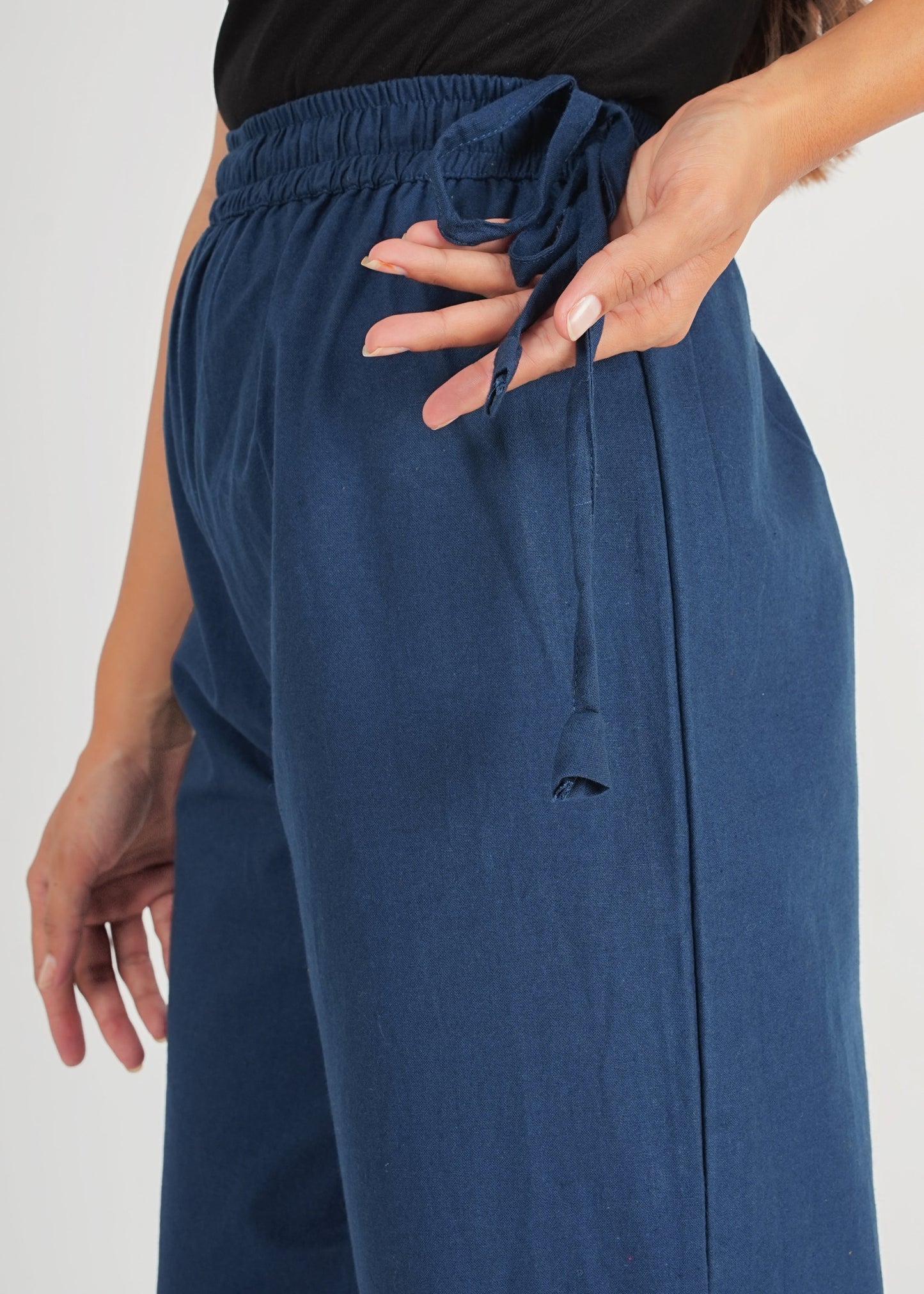 Peacock Blue Parallel Pant