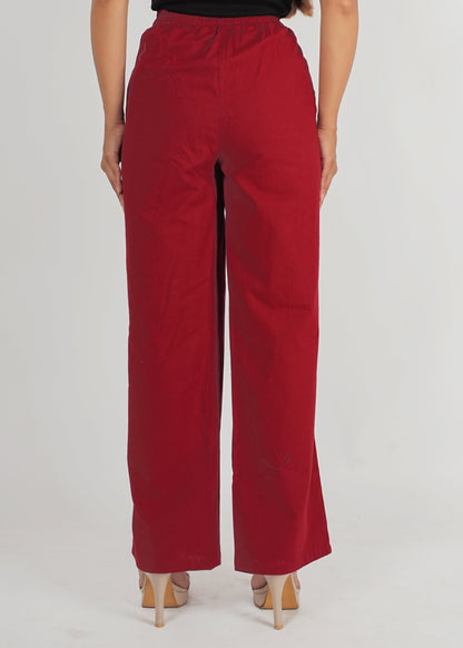 Red Parallel Pant