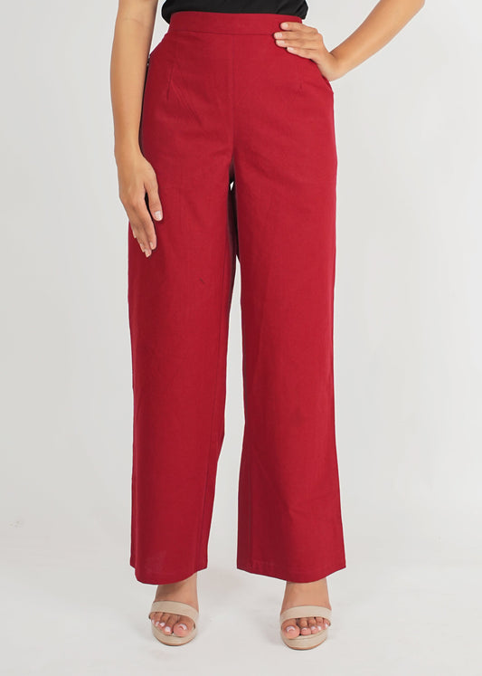 Red Parallel Pant