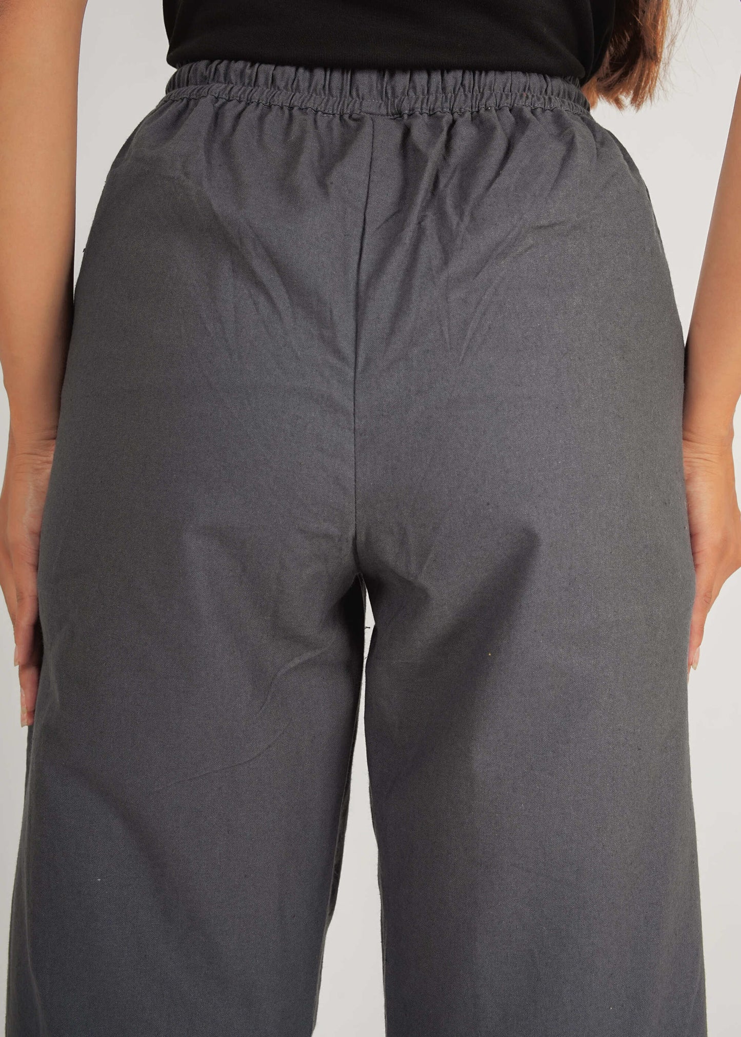 Charcoal Grey Parallel Pant