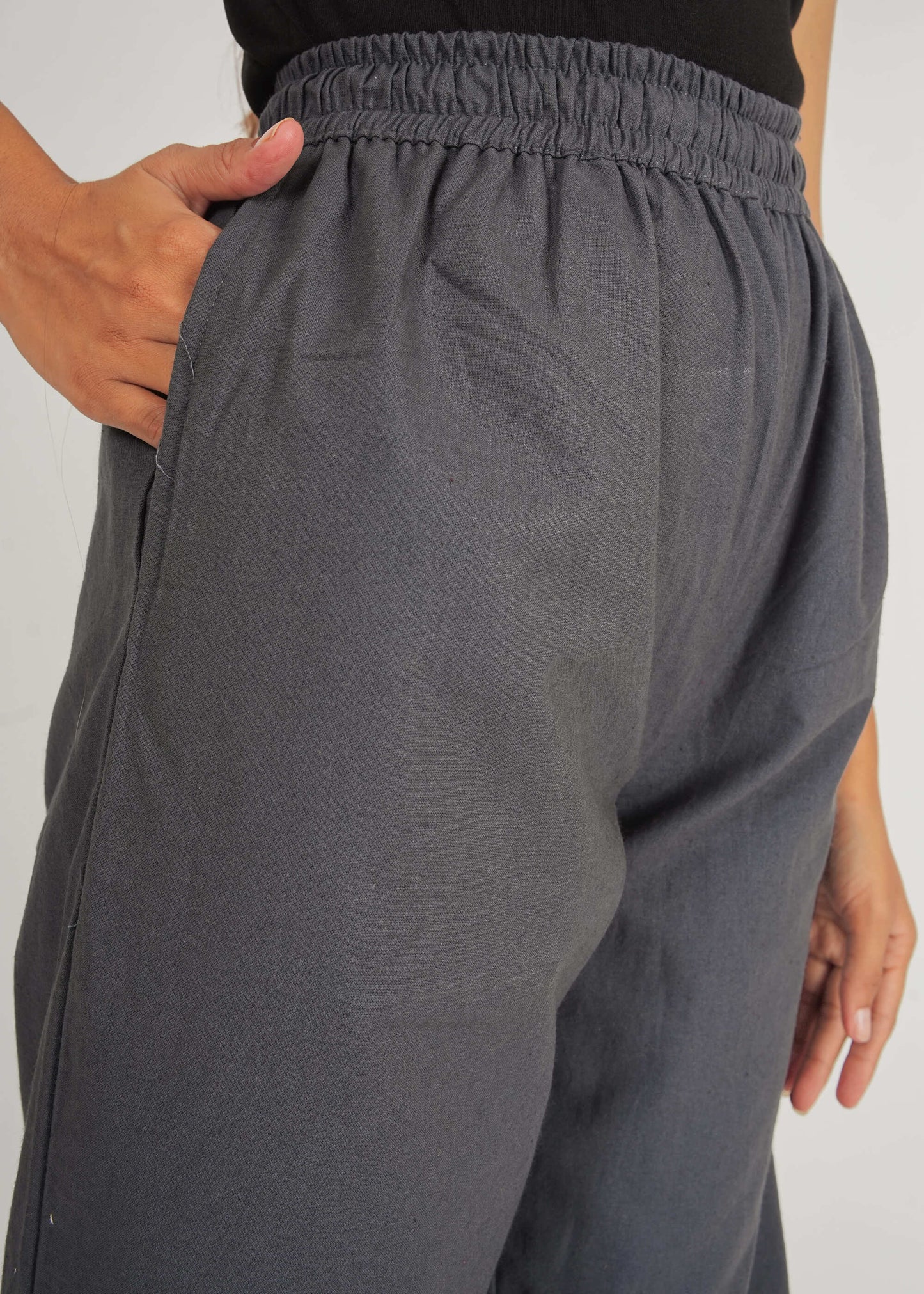 Charcoal Grey Parallel Pant