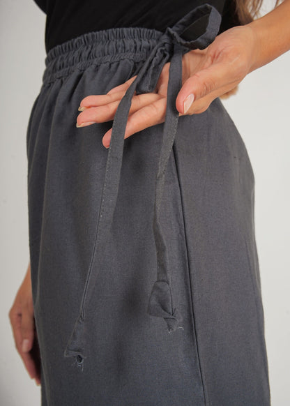 Charcoal Grey Parallel Pant