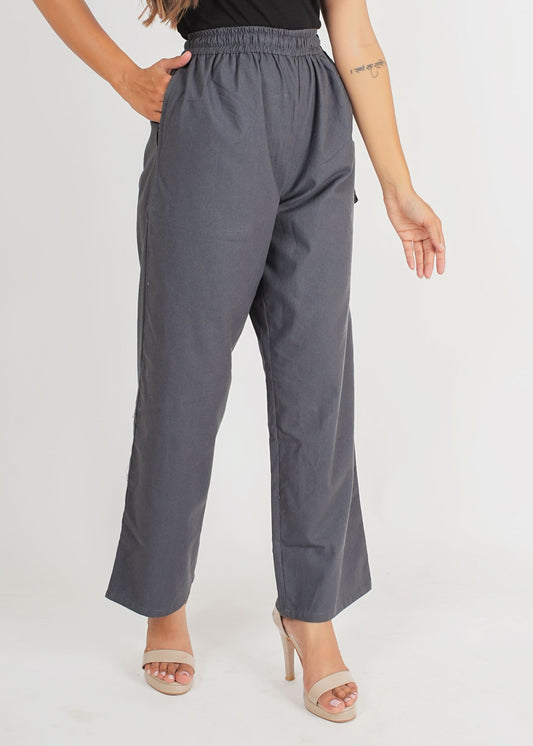 Charcoal Grey Parallel Pant