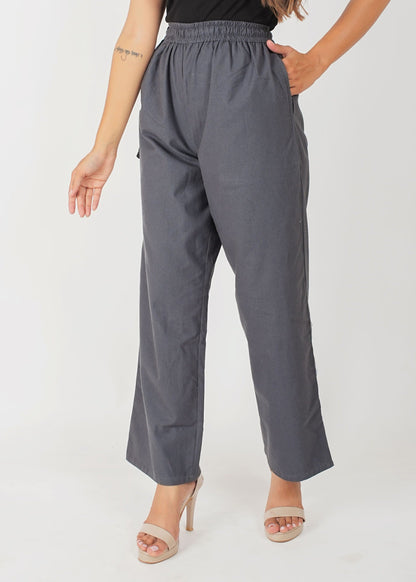 Charcoal Grey Parallel Pant