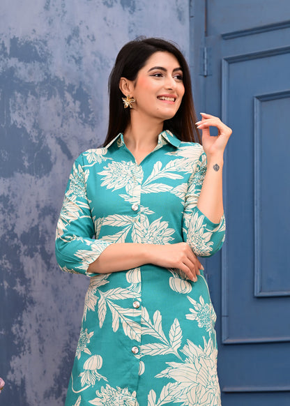 Premium Masleen Digital Printed Co-ord Set – Effortless Elegance & Modern Comfort