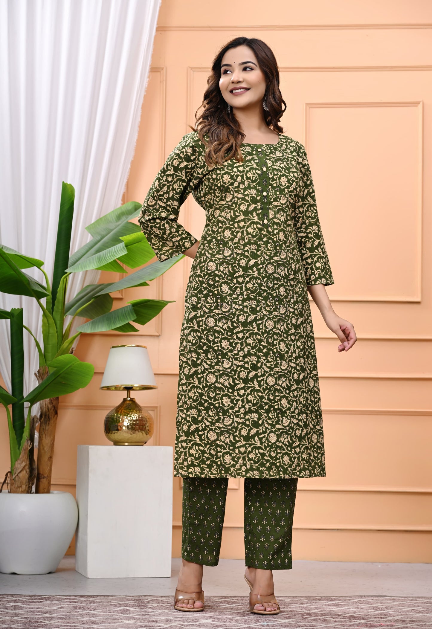 Premium Cotton Printed Kurta Pant Set – All-Day Comfort with Effortless Style