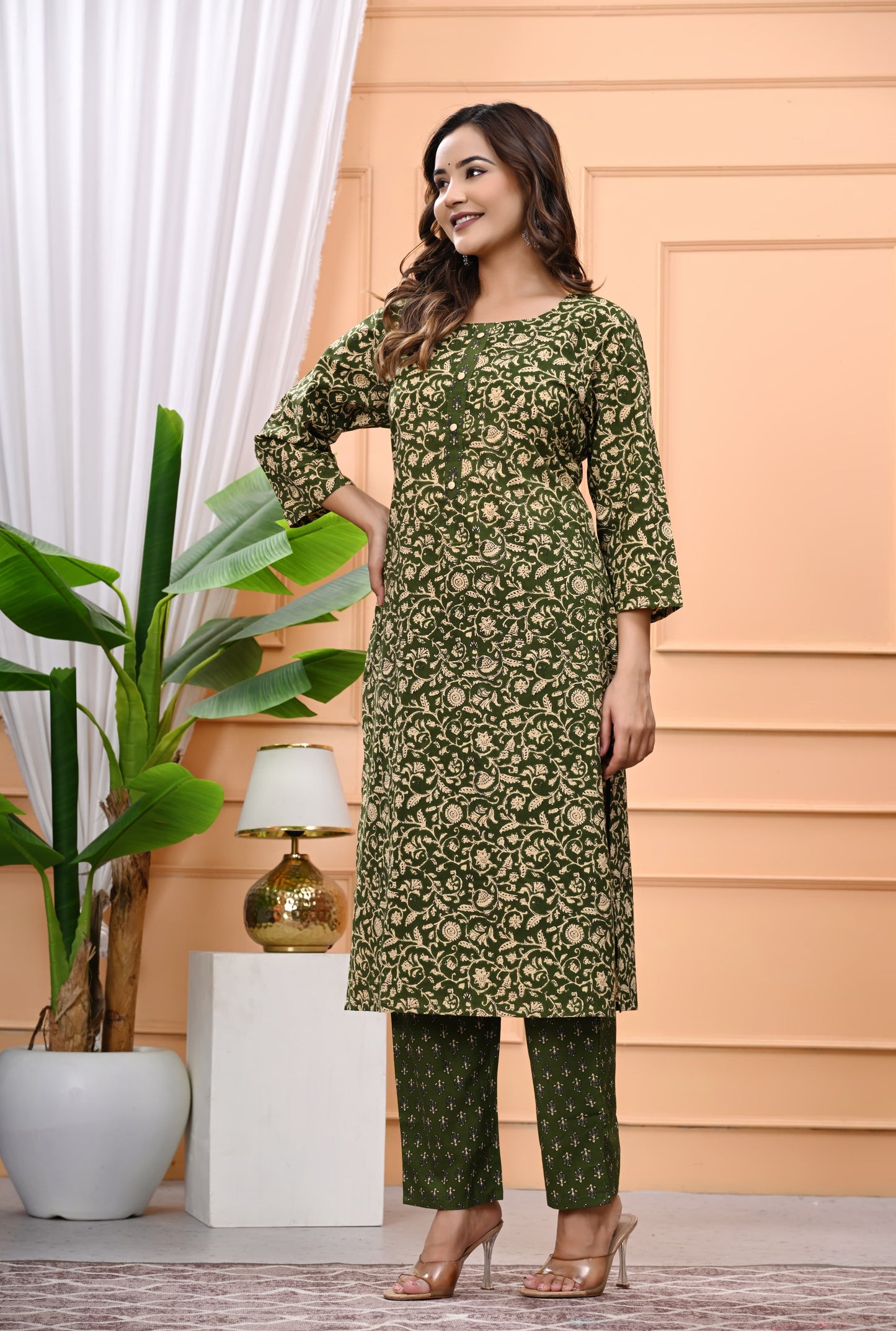 Premium Cotton Printed Kurta Pant Set – All-Day Comfort with Effortless Style