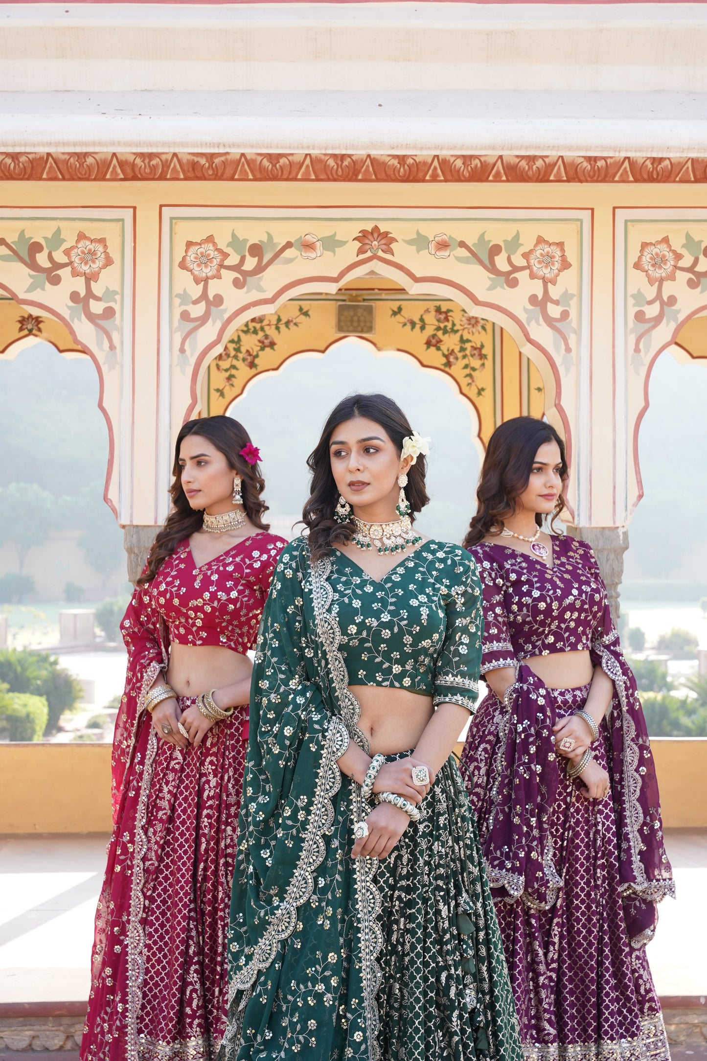 💕 Designer Pure Viscose Jacquard fabric Lehenga Choli & Dupatta Set💃🏻