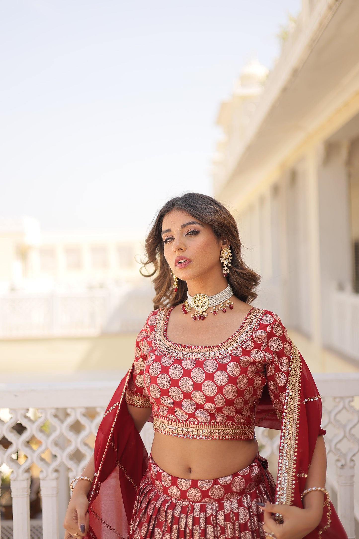 This Attractive Party Wear Silk Lehenga choli has a Regular-fit and is Made From High-Grade Fabrics And Yarn