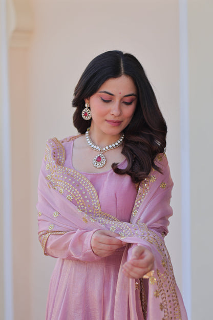 🤳🏻 PREMIUM READYMADE GOWN-DUPATTA COLLECTIONS 2025 💃🏻  💗 Fendy Chiffon gown with Sequins-Multi Embroidered Work Dupatta, it Designed to flatter all body types, gowns for women combine the best parts of western and Indian wear into one stunning ensemble. 💝